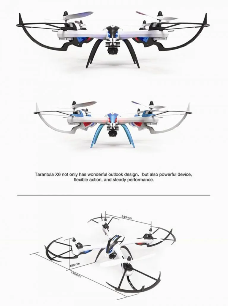 Квадрокоптер Yizhan Tarantula X6 (JJRC H16): размеры и фото обзор